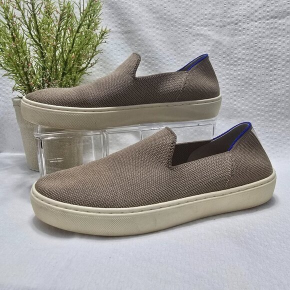 ROTHY'S THE ORIGINAL SLIP ON SNEAKER, LATTE COLOR, WOMENS SIZE 6.5 EUC - Picture 1 of 8
